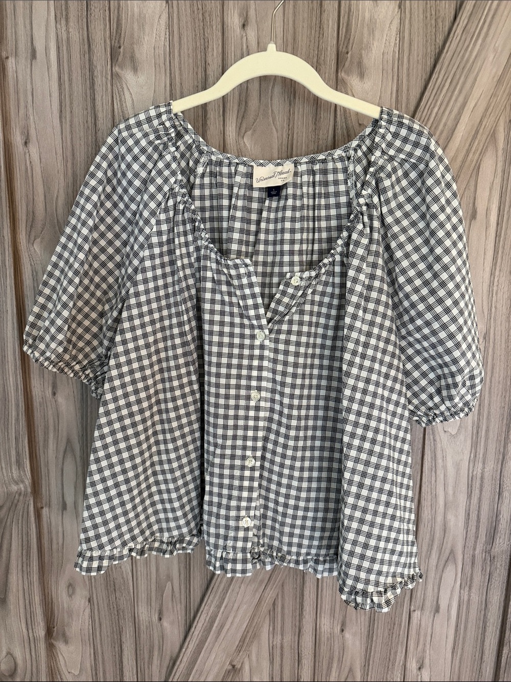 Plaid Swing Top